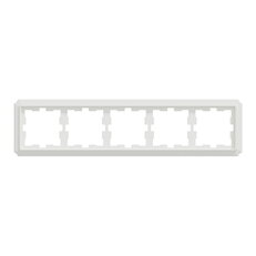 Rámeček Merten D-Antique, pětinásobný, lotus white, lesklý plast MEG4050-4735