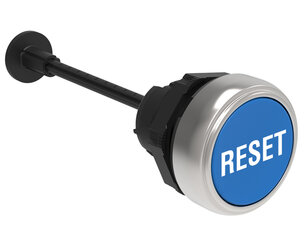 Lovato LPCR1196 Plastová mechanická nástavná hlavice ''RESET'' modrá lícující