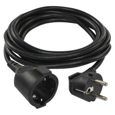 Prodlužovací kabel 1,5 m, 1 zásuvka, černý, PVC, 1,5 mm2 EMOS PC0121R