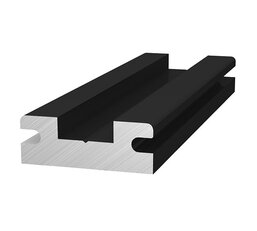 Insertion Rail konektor cerne eloxovaný