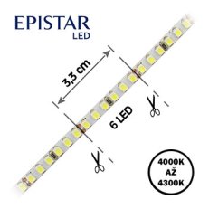 4738196-60 LED pásek 180LED/m,3528,IP20,4000-4300 K,24V,šíře 5mm