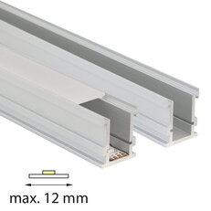 Nášlapný hliníkový profil BK, 21x26 mm, mléčný difuzor, komplet, 2 m