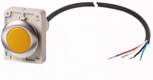 Eaton C30C-FL-Y-24-P62 Kompaktní zapuštěná signálka, 24V AC/DC, žlutá