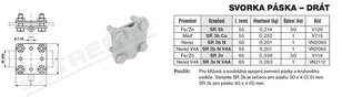 Svorka páska-drát SR 3b (FeZn) TREMIS V120
