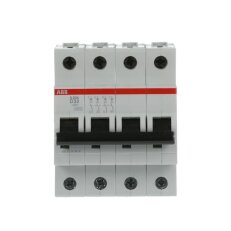 S204-D32 4 fázový jistič 32 A char. D 6kA ABB 2CDS254001R0321
