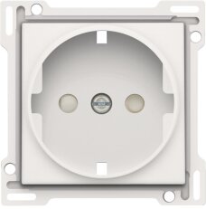 Kryt zásuvky ''schuko'' s dětskou pojistkou-WHITE COATED NIKO 154-66901
