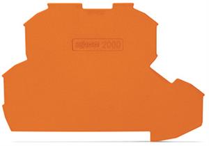 Koncová bočnice Tloušťka 0,7mm oranžová WAGO 2000-2292