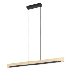 Závěsné svítidlo CAMACHO LED černá/dub 25,5W IP20 EGLO 99293