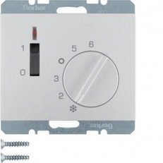 Termostat s rozp. kontaktem a centrálním dílem 24V AC/DC, K.1, antracit mat