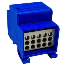 Distribuční blok DTB 120/15x16+4x35 modrý ELEKTRO BEČOV UB120BK12