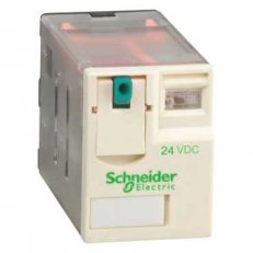 Schneider RXM4AB2BD Miniaturní 4P, 6 A, 24 V DC s LED (obj.množství 10 ks)