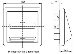Kryt zásuvky telefonní jednonásobné 5013C-A00213 B1 jasně bílá Classic ABB
