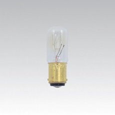 Vezalux Trubková průmyslová žárovka ARM 220-260V 9-15W T1654 B15d clear