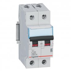 TX3 JISTIČ, 2 PÓLOVÝ, CHAR. C, 20A 6000A LEGRAND 403529