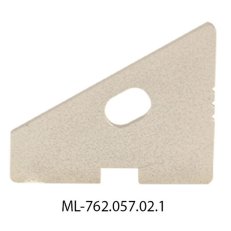 Koncovka pro RQ s otvorem, stříbrná barva, 1 ks MCLED ML-762.057.02.1