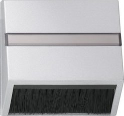Zásuvná krytka s rámečkem adaptéru System 55 F hliník GIRA 068226