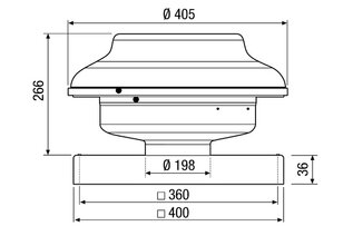 Maico 0087.0304 EHD 20 radiální střešní ventilátor