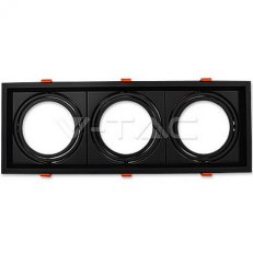 3 x AR111 Housing Black,  VT-7223