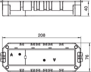 OBO 7429135 Modulární nosič pro modul 45 uza MT4 45 3-1