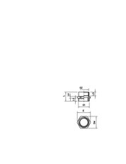 OBO 165 ADA M40-PG29 Adaptér kabelové vývodky M - PG M40-PG29 Mosaz CuZn