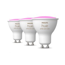 Philips Hue White and Color Ambiance LED žárovka 4.3W 350lm GU10 RGB (3ks)