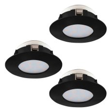 Zápustné svítidlo PINEDA SET 3XLED d78 bílá STARR 14,7W IP44 EGLO 900744