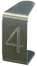 Štítek s číslem ''''4'''', NIRO DEHN 490004