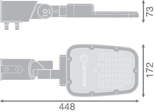 Pouliční svítidlo LEDVANCE STREETLIGHT AREA SMALL RV20ST 30W 740 RV20ST GY