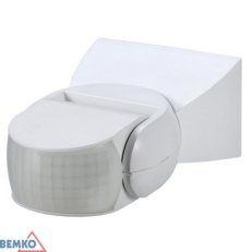 Pohybové čidlo PIR SES15WH 1200W 180° IP65 bílé Bemko 104029