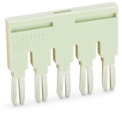Můstek 5x izolováno světle šedá WAGO 870-405
