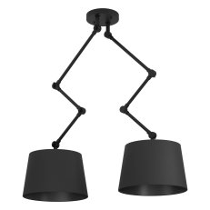 Stropní svítidlo PISTUNIO 2xE27 černá 80W IP20 EGLO 390113