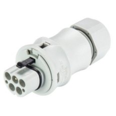 vidlice na kabel gesis RST, 5-pól, průchodka 6-10mm, šroubové svorky, šedá