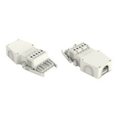 Zdířka S pouzdrem s odlehčením tahu 5pól. bílá WAGO 831-3105/1019-050