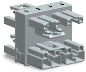 Rozdělovač s 3 výstupy 4pól. Kód. B šedá WAGO 770-1734