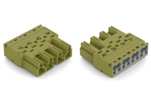 Zástrčka 4pól. Kód. B světle zelená WAGO 770-274/072-000