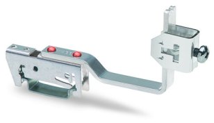 Držák přípojnice, pro přípojnice Cu 10x3 mm, Flexibilní, stříbrná