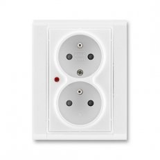ABB 5592F-C02359 03 Zásuvka dvojnásobná, s ochranou před přepětím