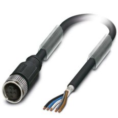 SAC-5P-10-PUR/M12FS SH VA BK Kabel bezhalogenový 1401618