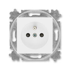 ABB LEVIT zásuvka s kolíkem bílá/bílá 6619H-A06357 03 (náhrada 5519)