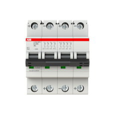 ABB S204MTR-B40 DC, čtyřpólový jistič, 40A, B, 10kA, určeno pro drážní aplikace