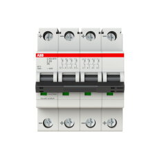 ABB S204MTR-Z4 DC, čtyřpólový jistič, 4A, Z, 10kA, určeno pro drážní aplikace
