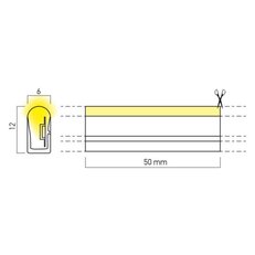 XSNAKE LEDS STRIP  8W/m 120LED/m 24V DC