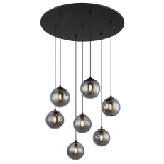Závěsné svítidlo RIHA černá 7x3,50W G9 IP20 GLOBO 56133-7H