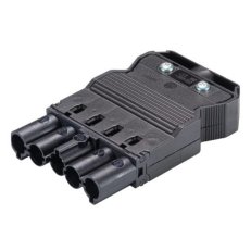 vidlice na kabel, 5-pól, šroubová svorky, gesis, černá WIELAND 92.954.4053.1