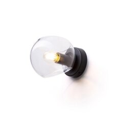 SOLARIS přisazená čiré sklo/černá 230V E14 7W RENDL R13994