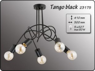 TANGO ČERNÁ lustr 5x60W E27