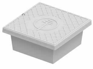 Krabice do fasády pro zkušební svorku, rozměr 55mm, barva šedá, plast 317418