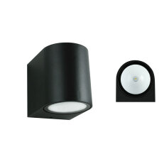 LED svítidlo Revos R, 3W, 3000K, IP65, černá barva MCLED ML-518.005.19.0