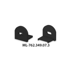 Koncovka pro PDA černá pro difuzor s čočkou s otvorem MCLED ML-762.349.07.3