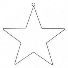 LED vánoční hvězda kovová, 3xAA, teplá bílá, časovač